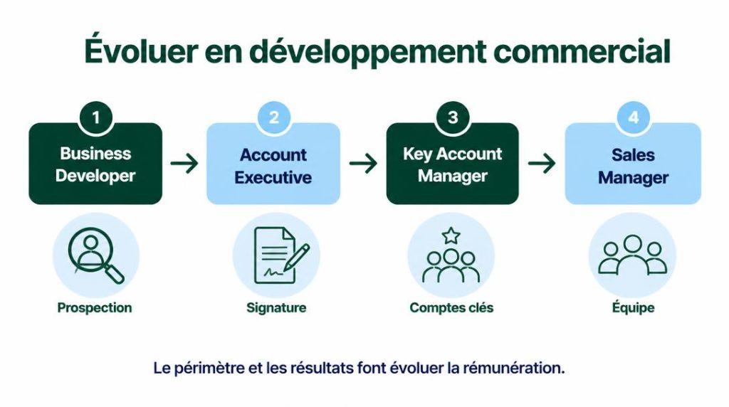 Évolution de carrière en développement commercial
