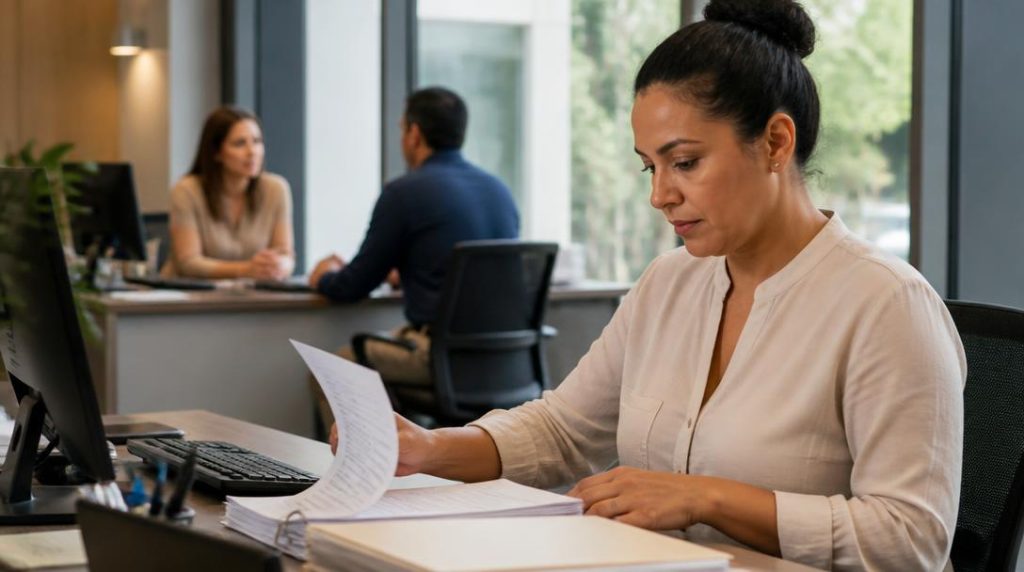 Conseiller client et équipe de gestion interne