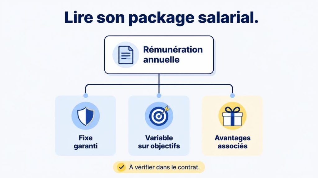 Package de rémunération fixe variable et avantages