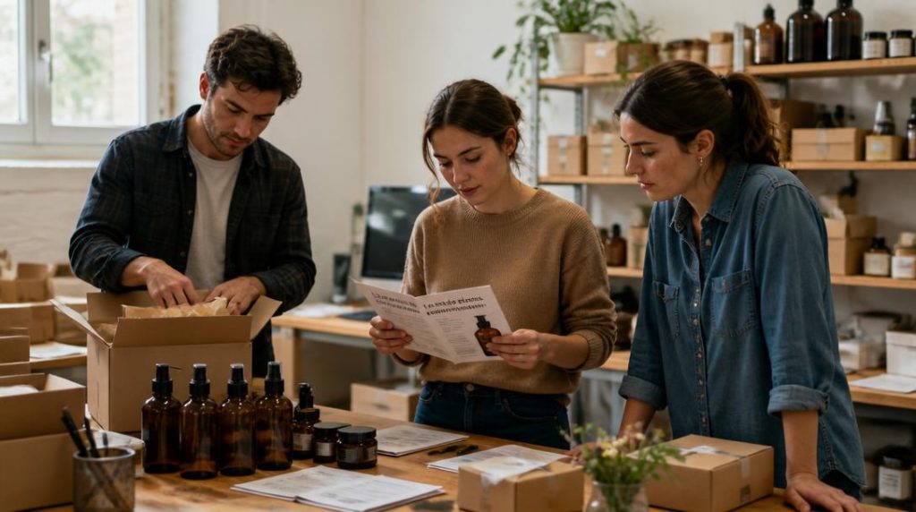 Équipe préparant le lancement d’un nouveau produit